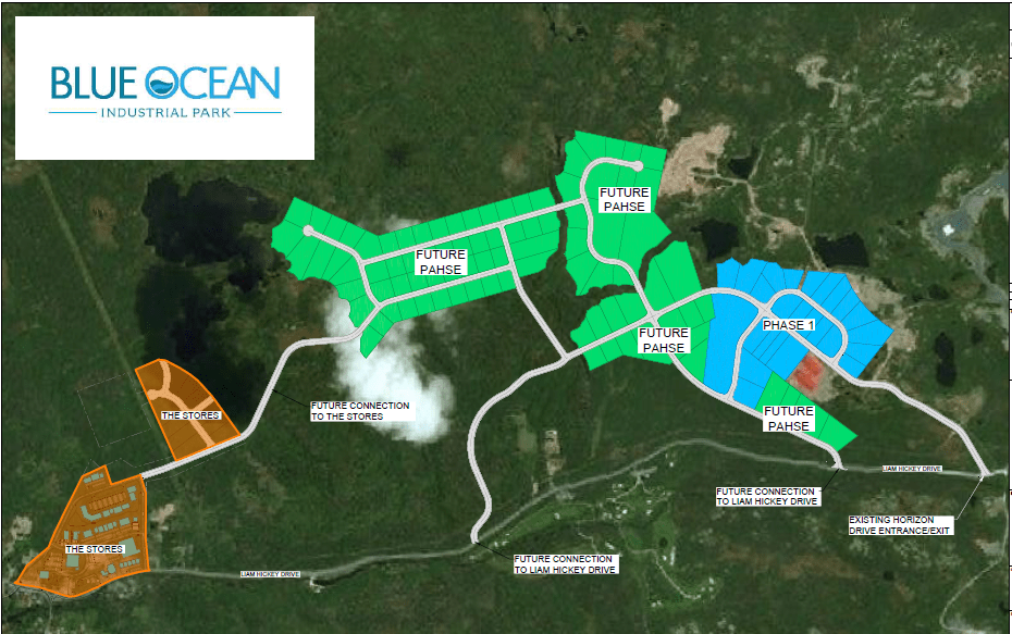 Blue ocean industrial park development map